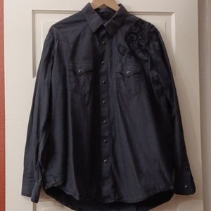 Panhandle Rough Stock Black Button-down